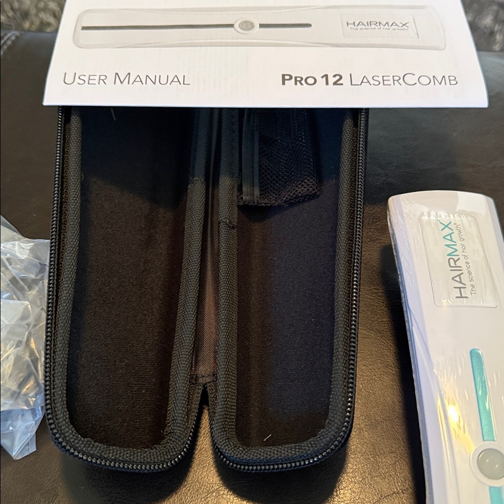 HairMax Pro 12 LaserComb Hair Growth Device - White/Teal NWT - Picture 6 of 7